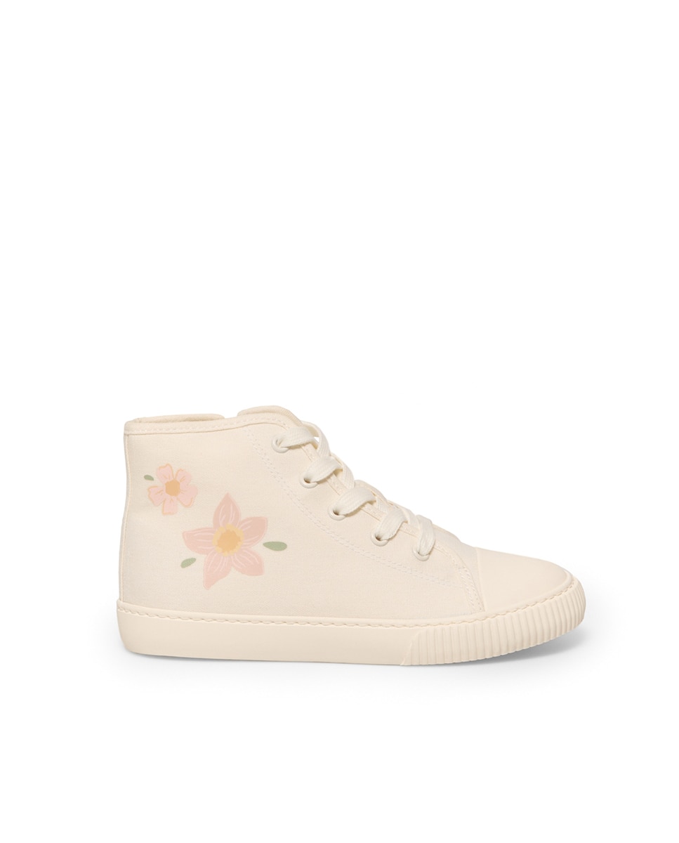 Sapatilhas tipo bota de lona Cru-1