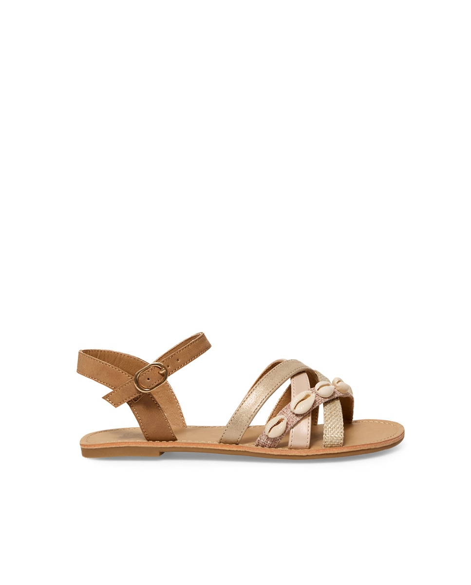 Imagen 0 de Sandalia étnica conchas Multicolor