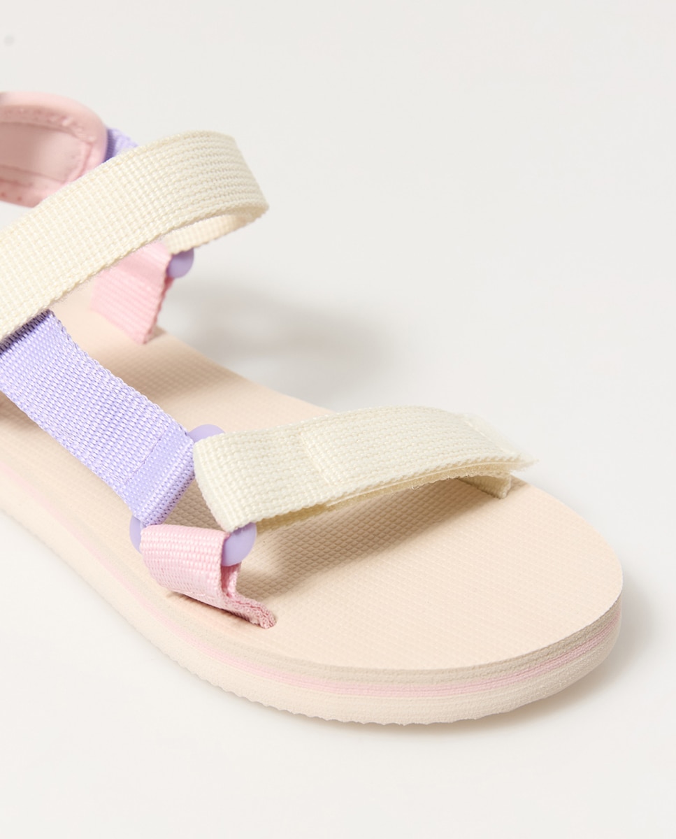 Sandálias com Tiras Multicolor-3