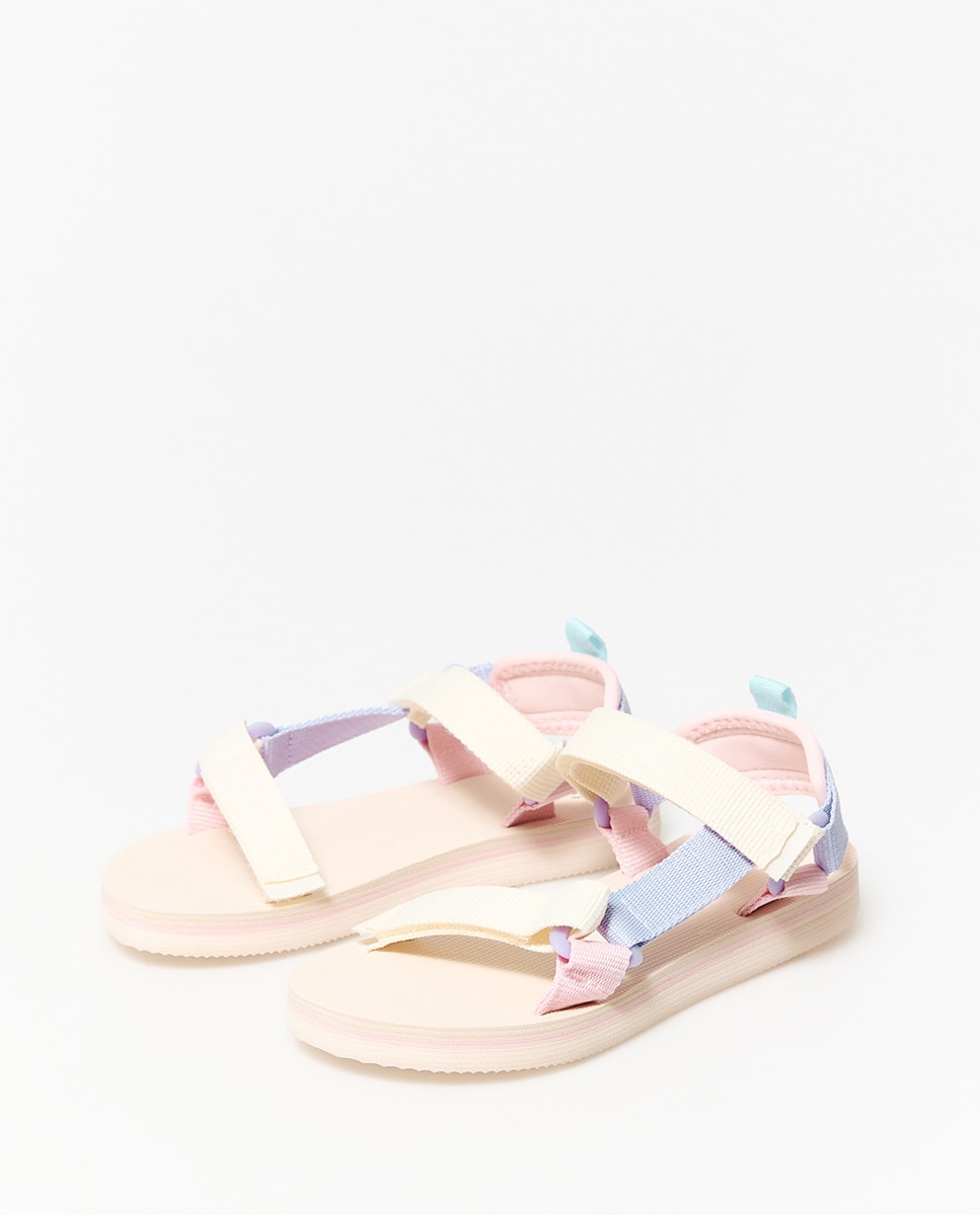 Sandálias com Tiras Multicolor-4