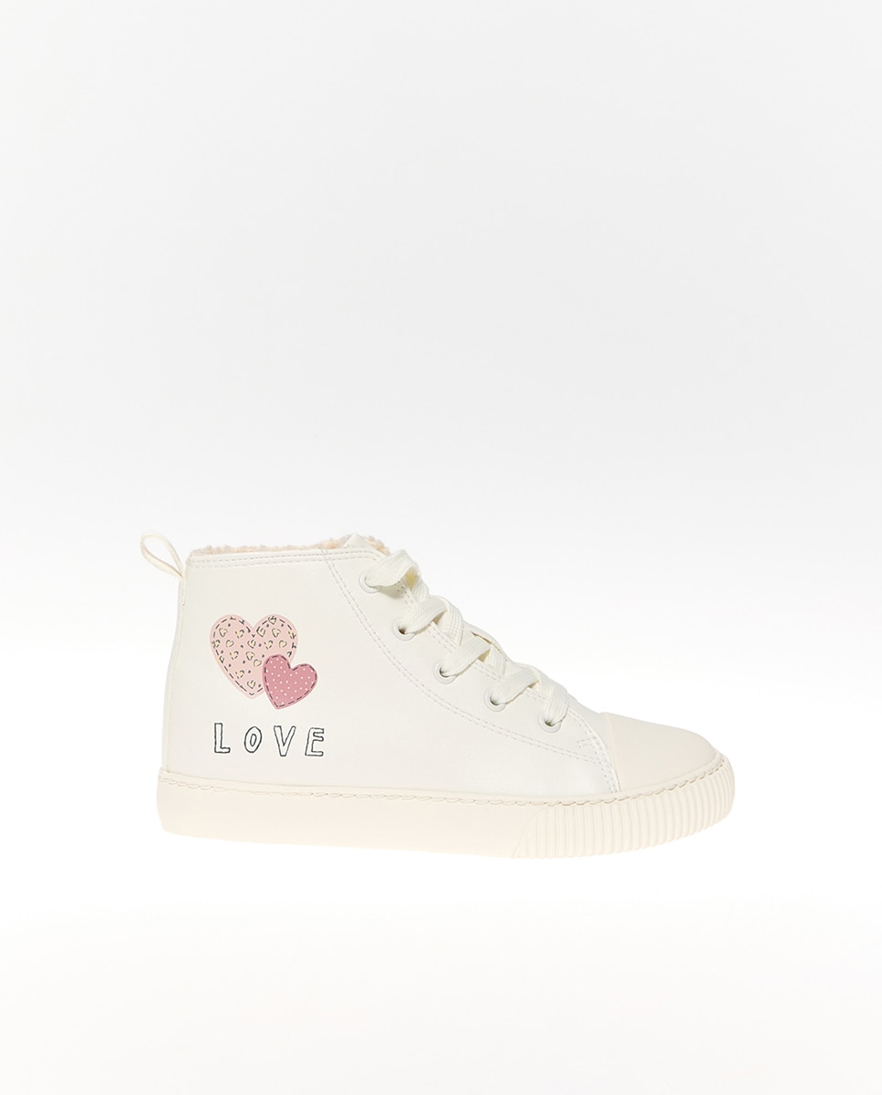 Zapatilla bota love - Sfera - Blanco Blanco-1