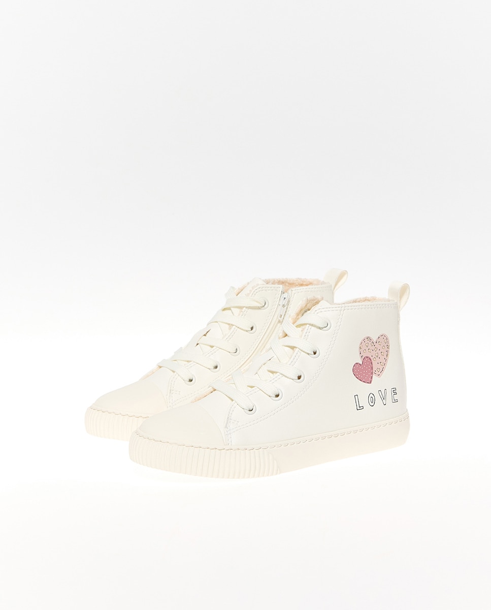 Zapatilla bota love - Sfera - Blanco Blanco-2