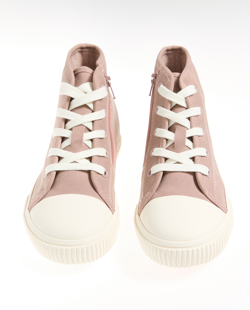 Zapatilla bota nobuck - Sfera - 230 Rosa oscuro 230 Rosa oscuro-4