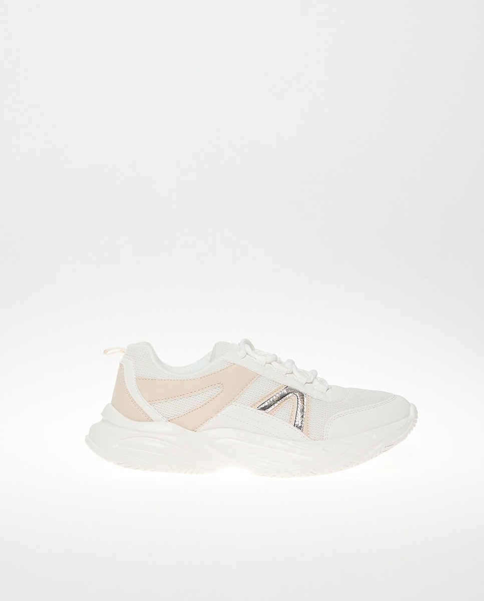Zapatilla trendy - Sfera - Plata Plata-1