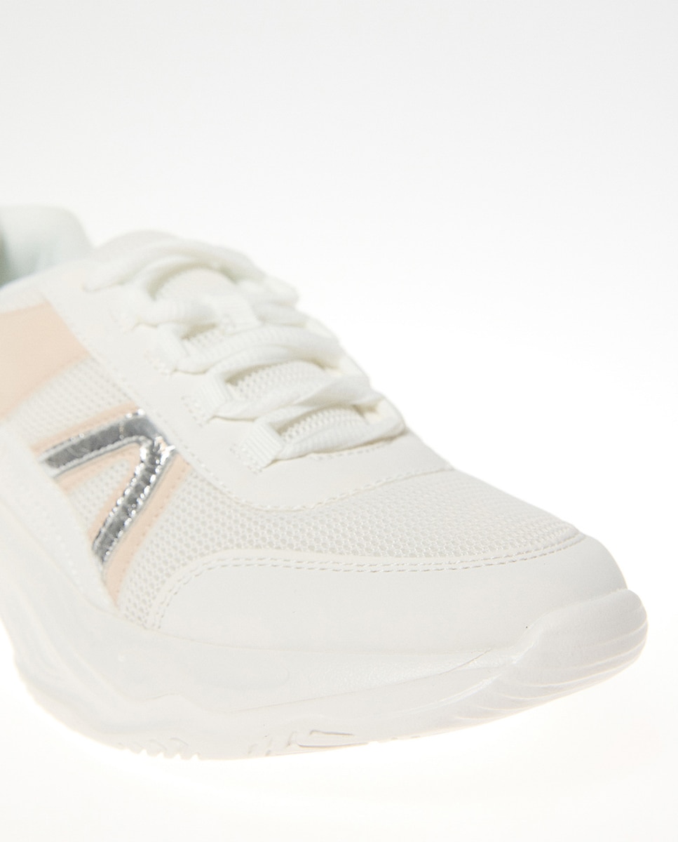 Zapatilla trendy - Sfera - Plata Plata-4