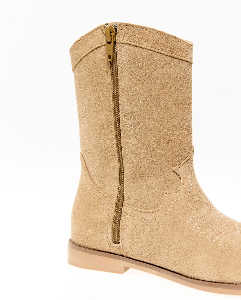 Botins em Pele 740 Tabaco-4