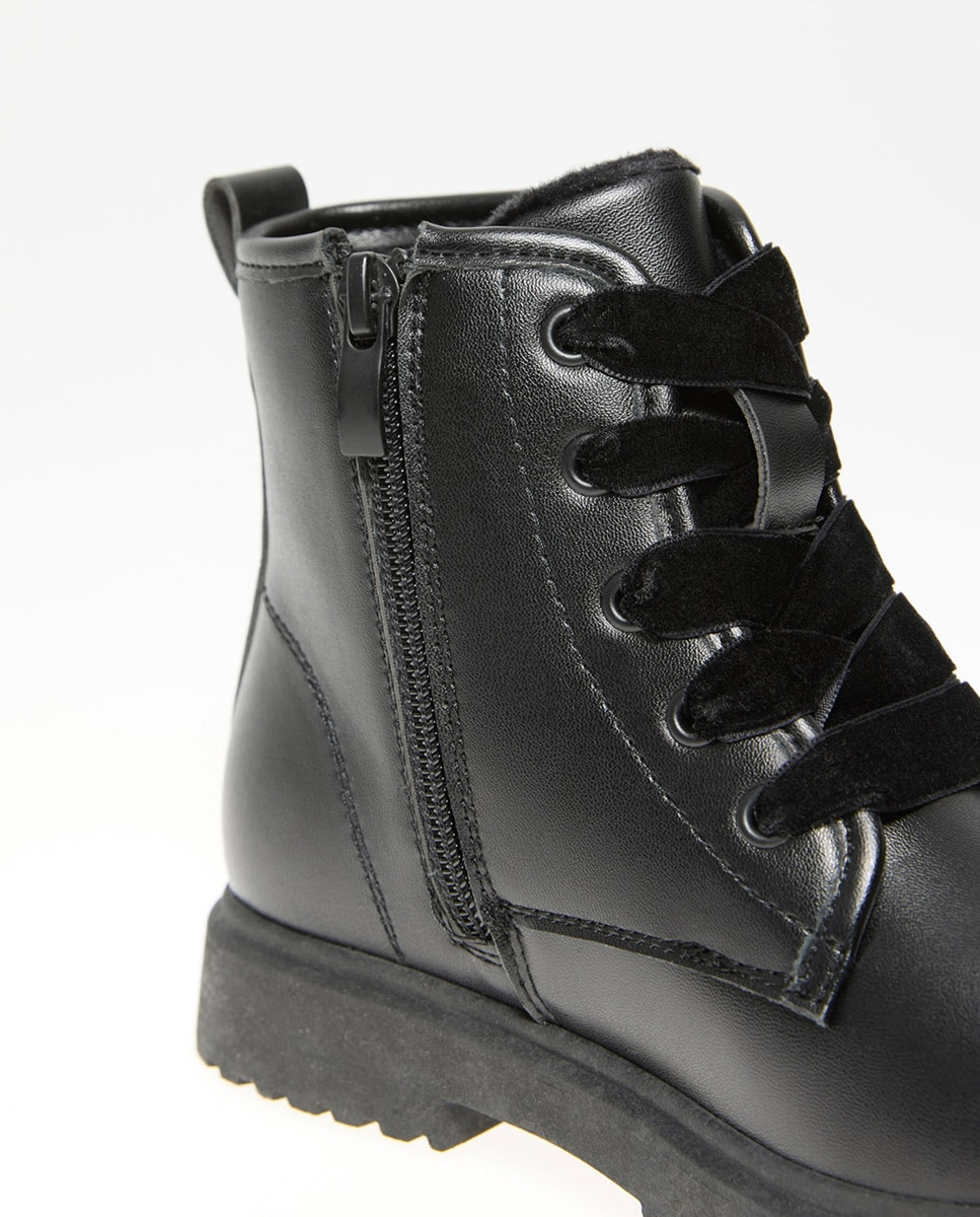 Bota cordones - Sfera - Negro Negro-4