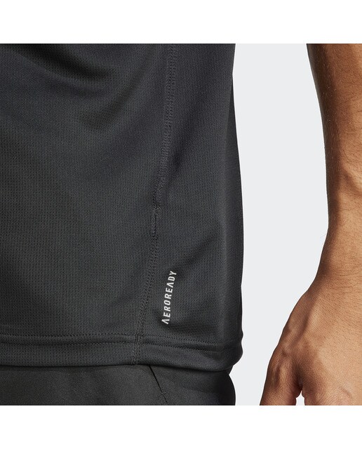 T-shirt de homem Run It adidas Preto-3