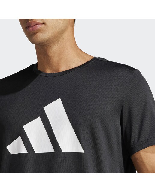 T-shirt de homem Run It adidas Preto-4