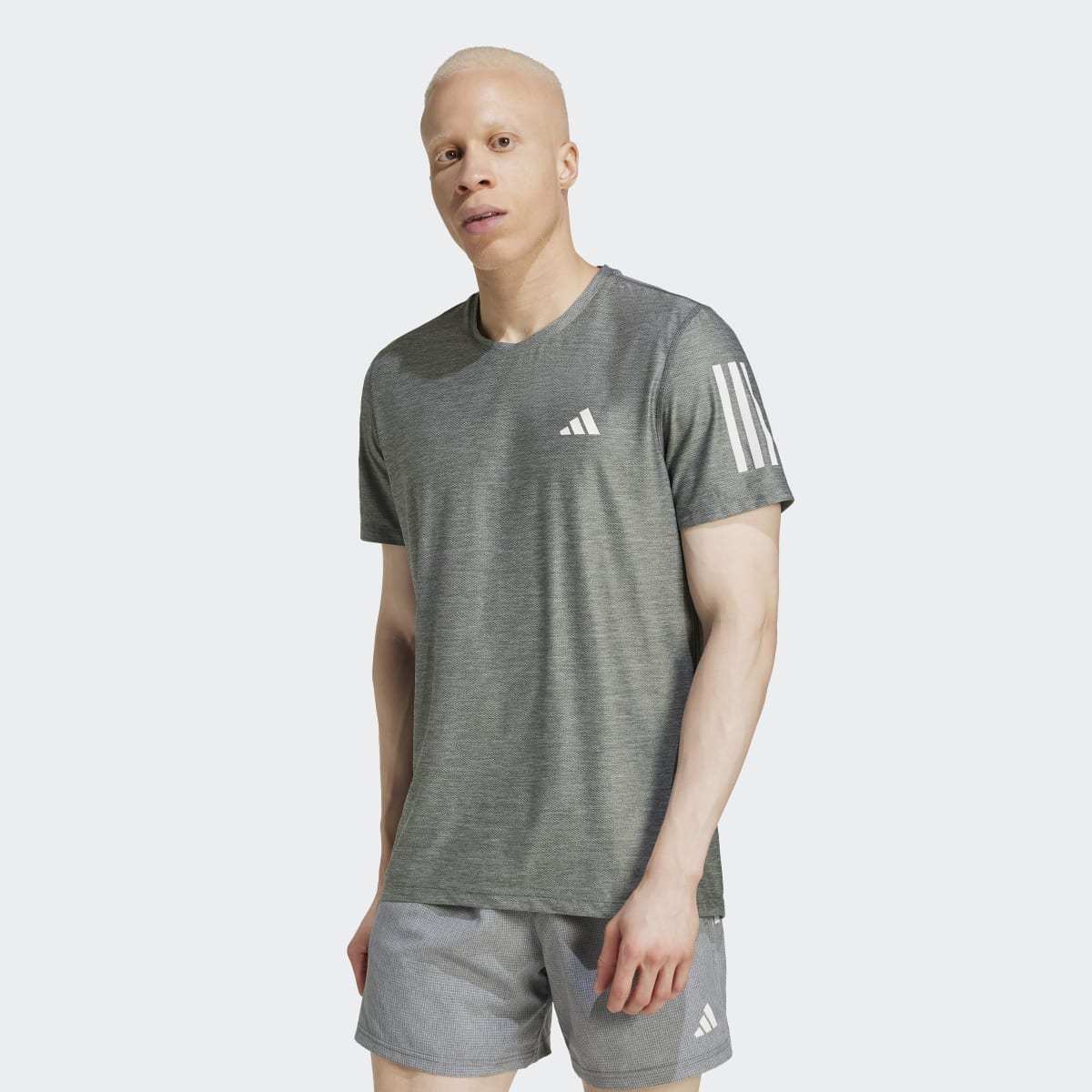 T-shirt de Homem Own the Run Cinzento-1