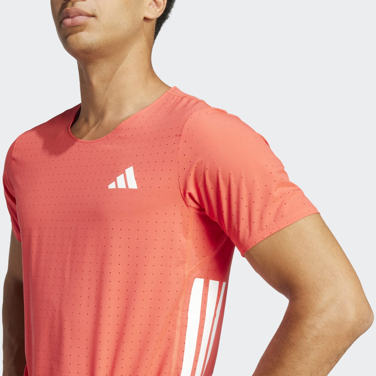 T-shirt de Homem Adizero Running Vermelho-3