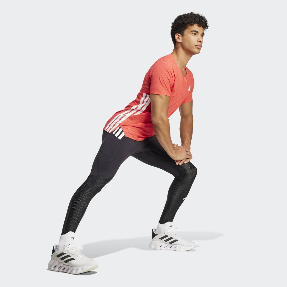 T-shirt de Homem Adizero Running Vermelho-4