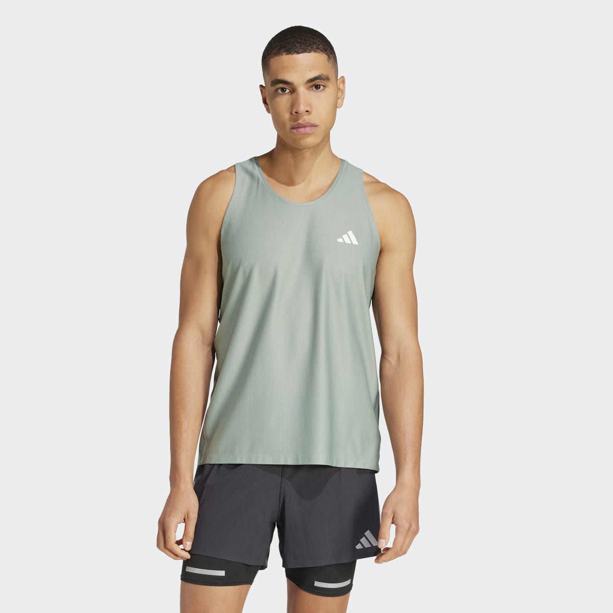 T-shirt de Homem sem Mangas Own the Run Verde-1