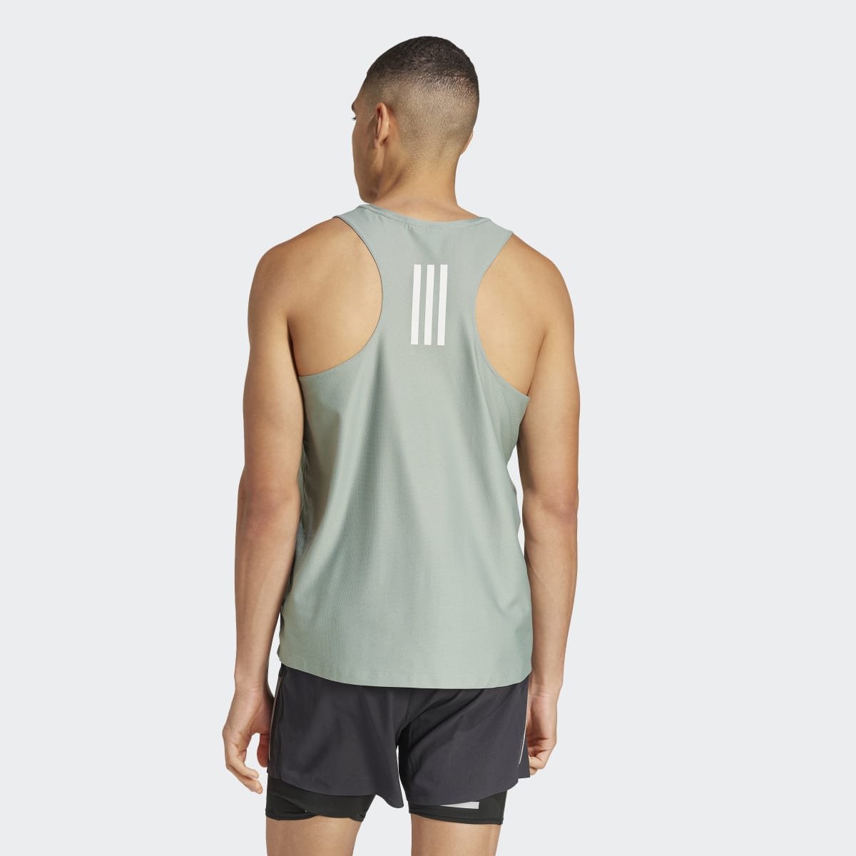 T-shirt de Homem sem Mangas Own the Run Verde-2