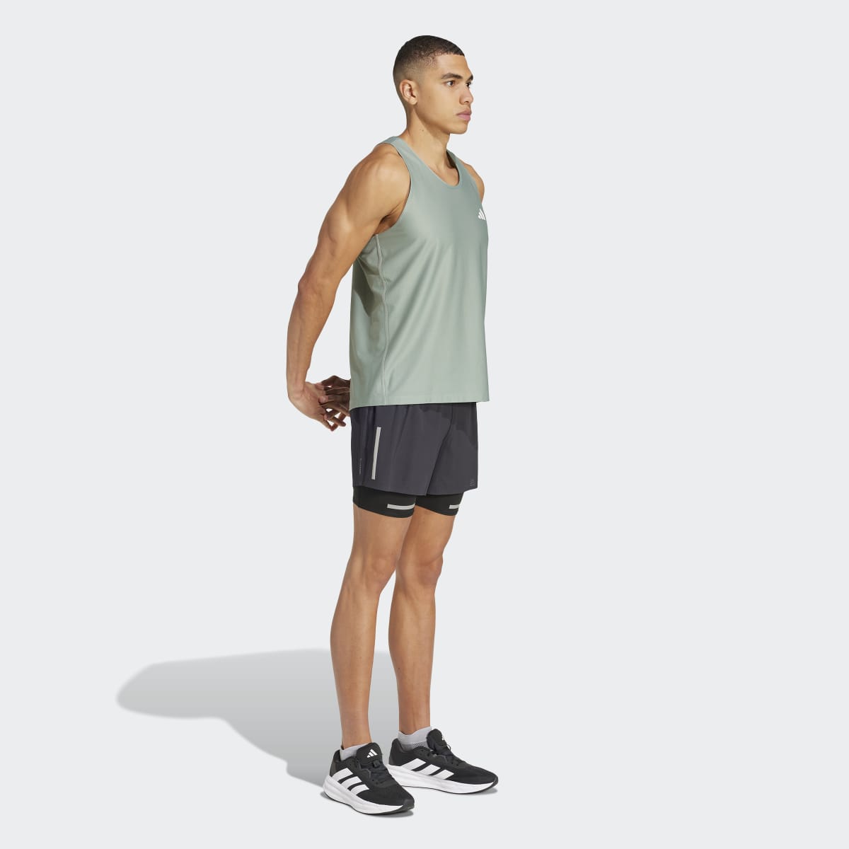 T-shirt de Homem sem Mangas Own the Run Verde-4