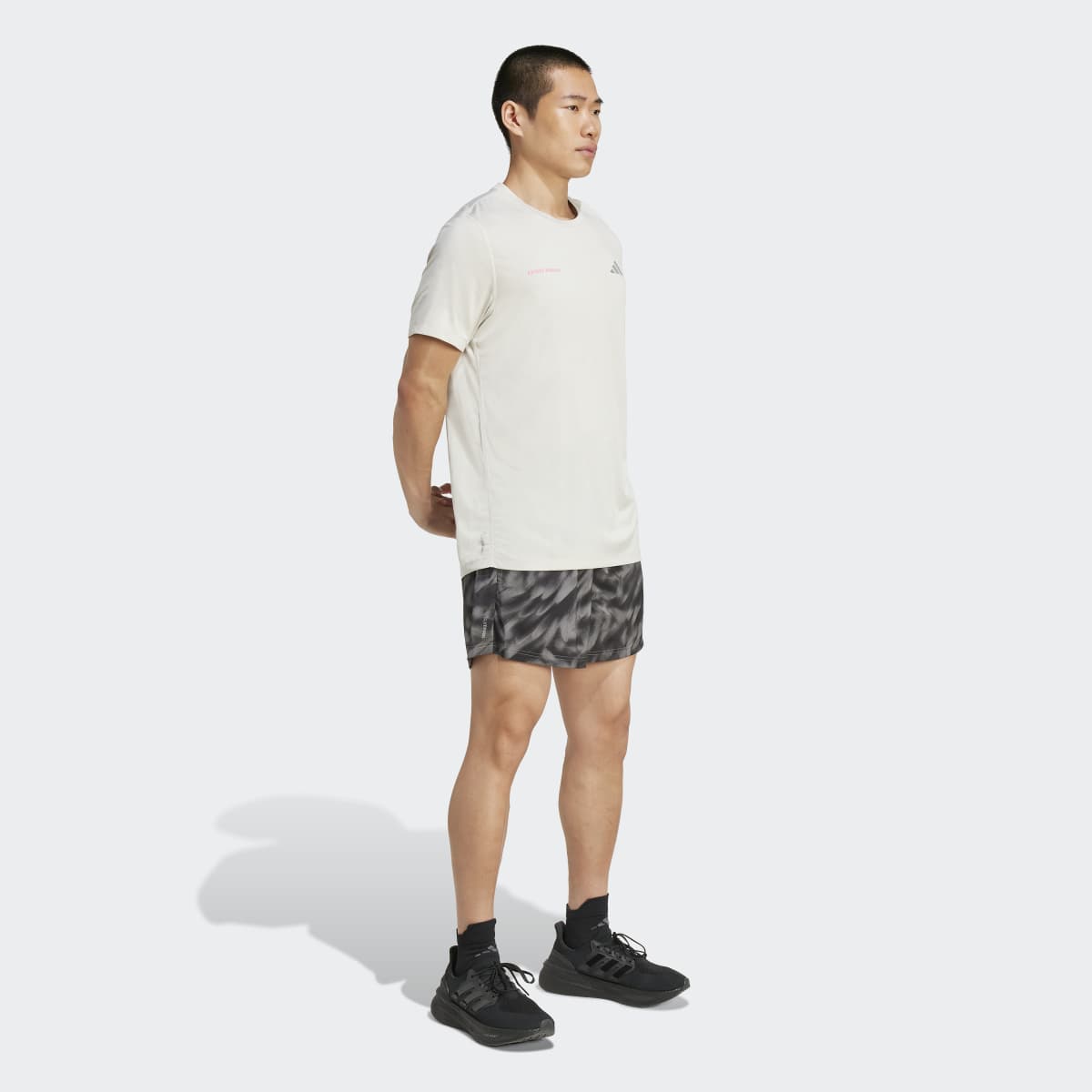 T-shirt de Homem Own The Run Melange Cinzento-3