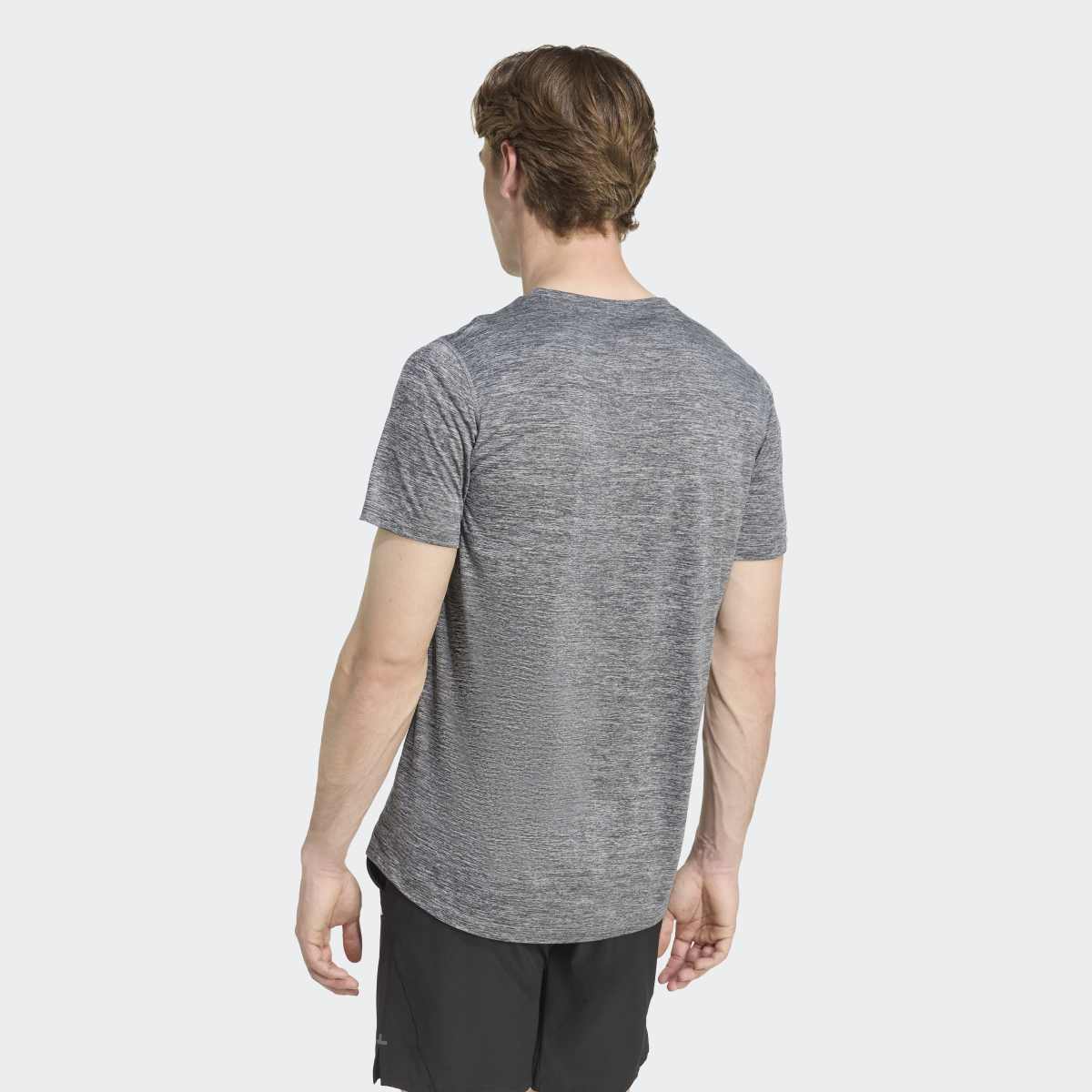 T-shirt de Homem Own The Run Melange Cinzento-2