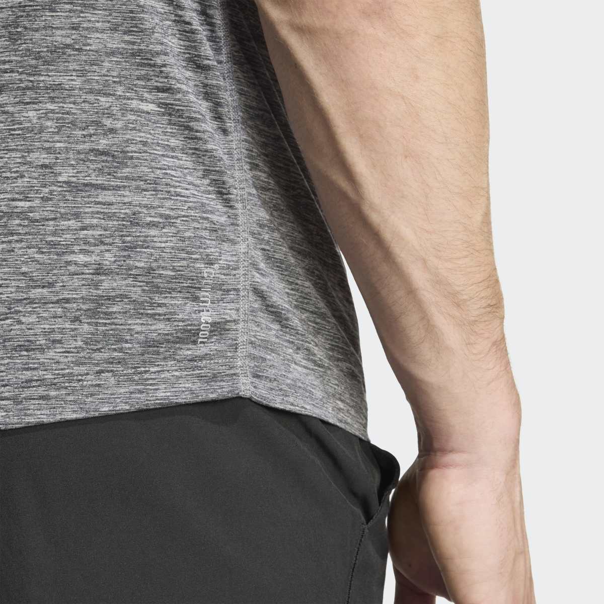 T-shirt de Homem Own The Run Melange Cinzento-6