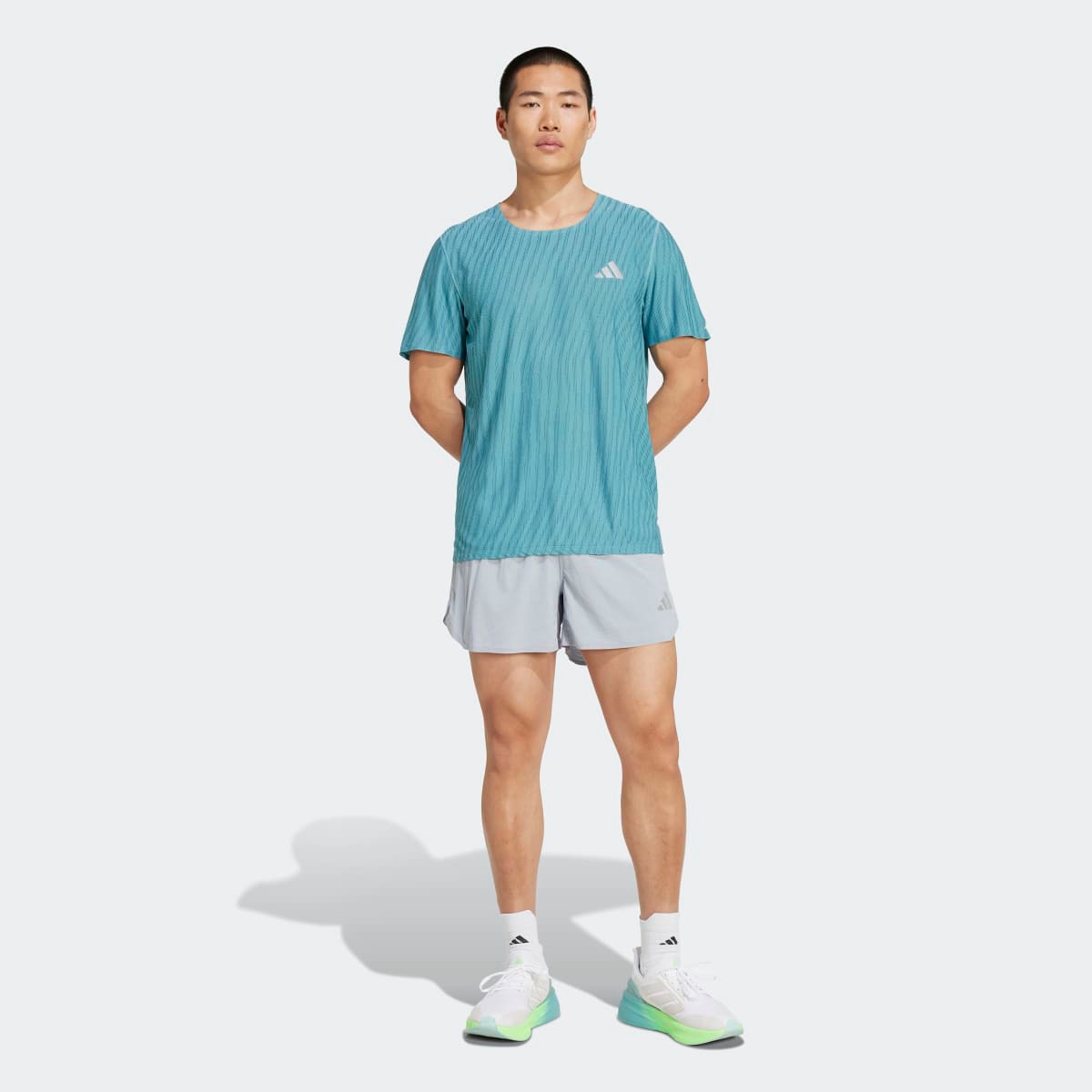 T-shirt de Homem Adi365 Running Climacool+ Turquesa-5
