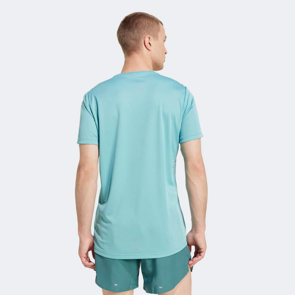 T-shirt de homem Run It adidas Turquesa-2