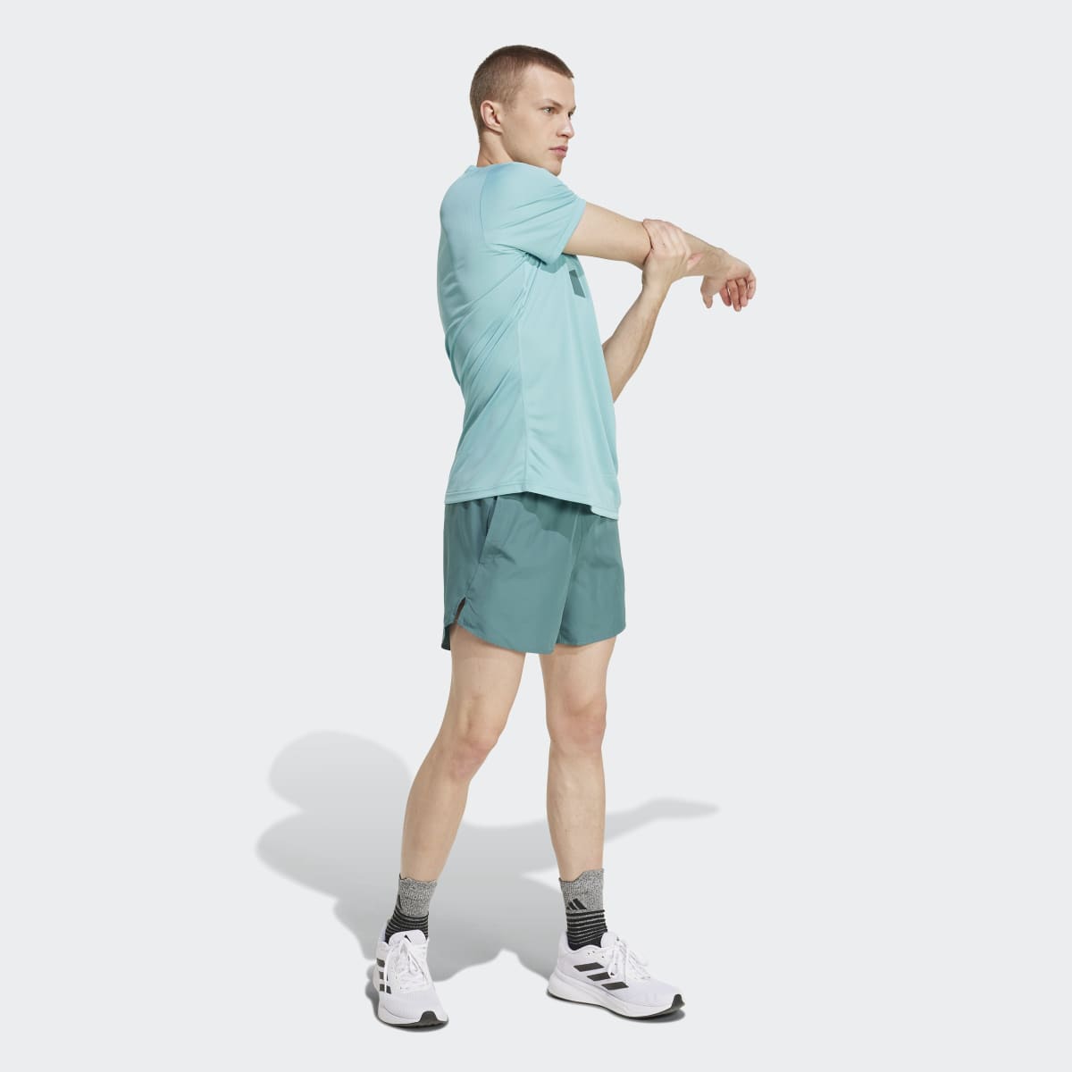 T-shirt de homem Run It adidas Turquesa-5