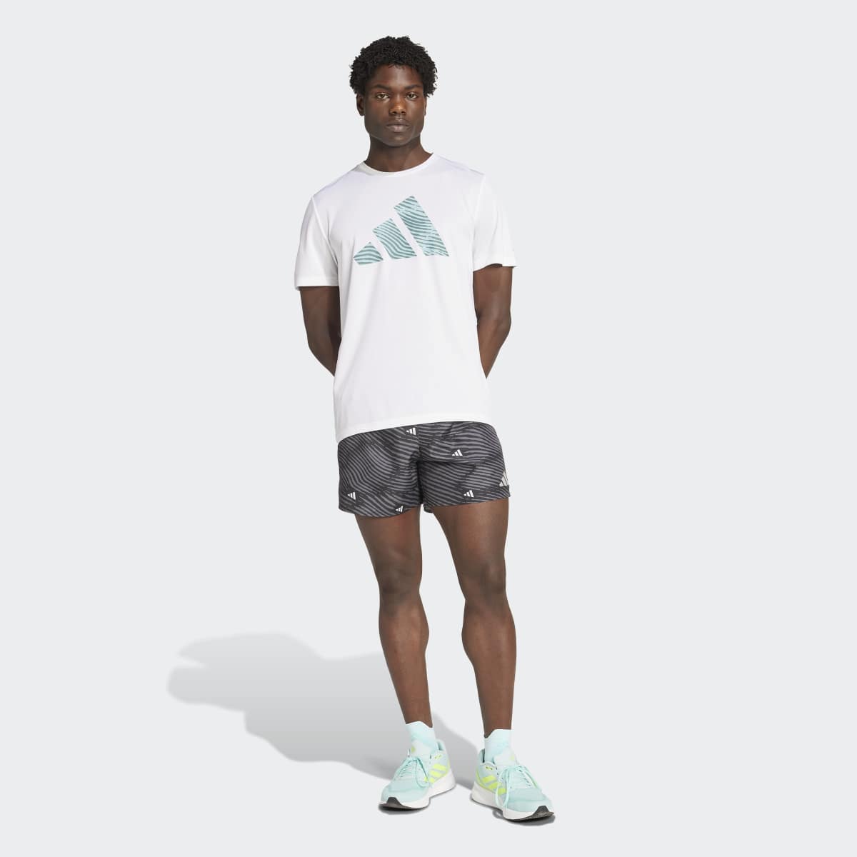T-shirt de Homem Adi365 Running Essentials Brand Love Branco-4