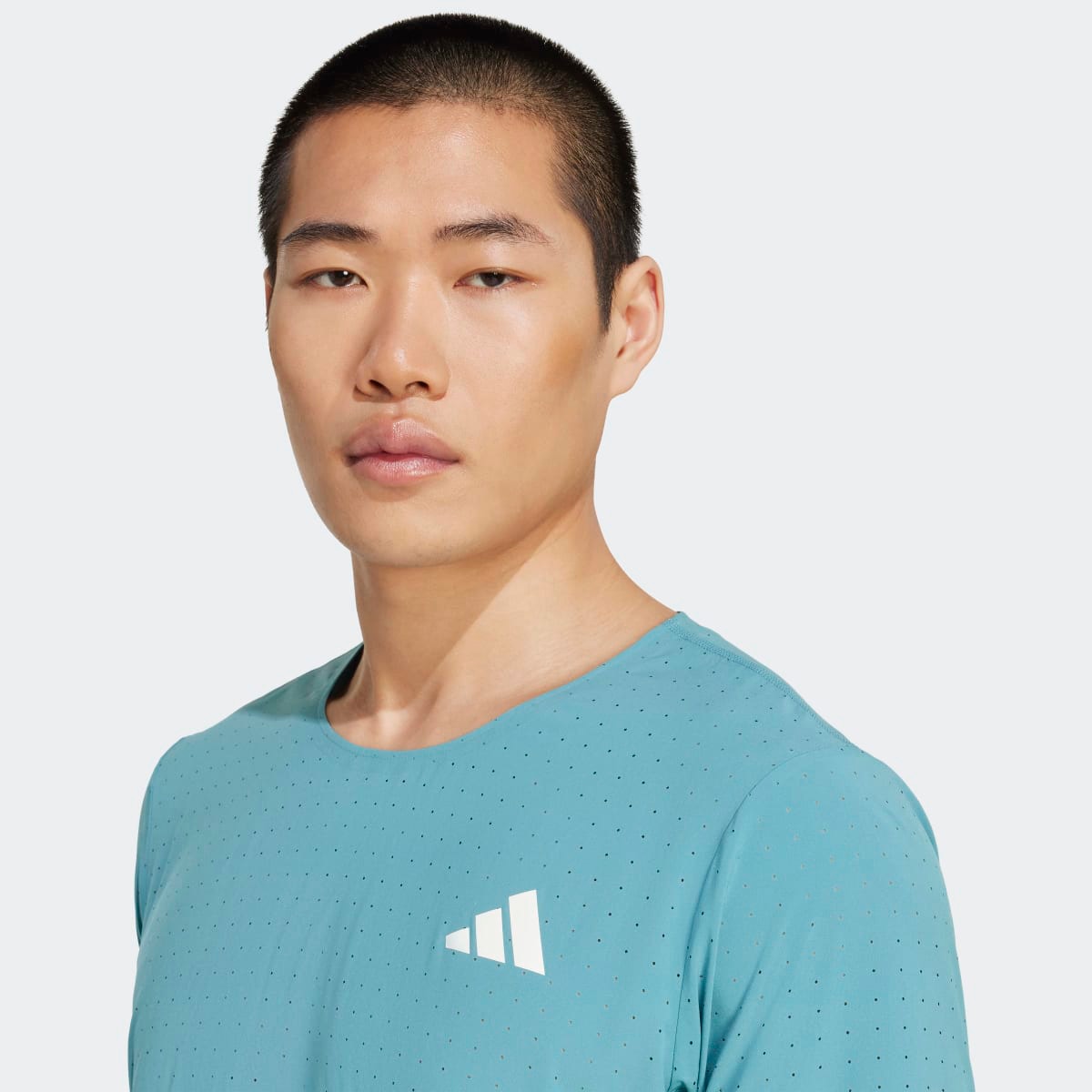 T-shirt de homem Adizero Adidas Turquesa-4
