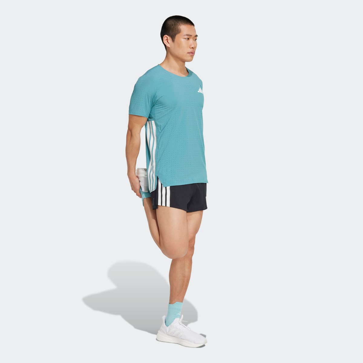 T-shirt de homem Adizero Adidas Turquesa-5