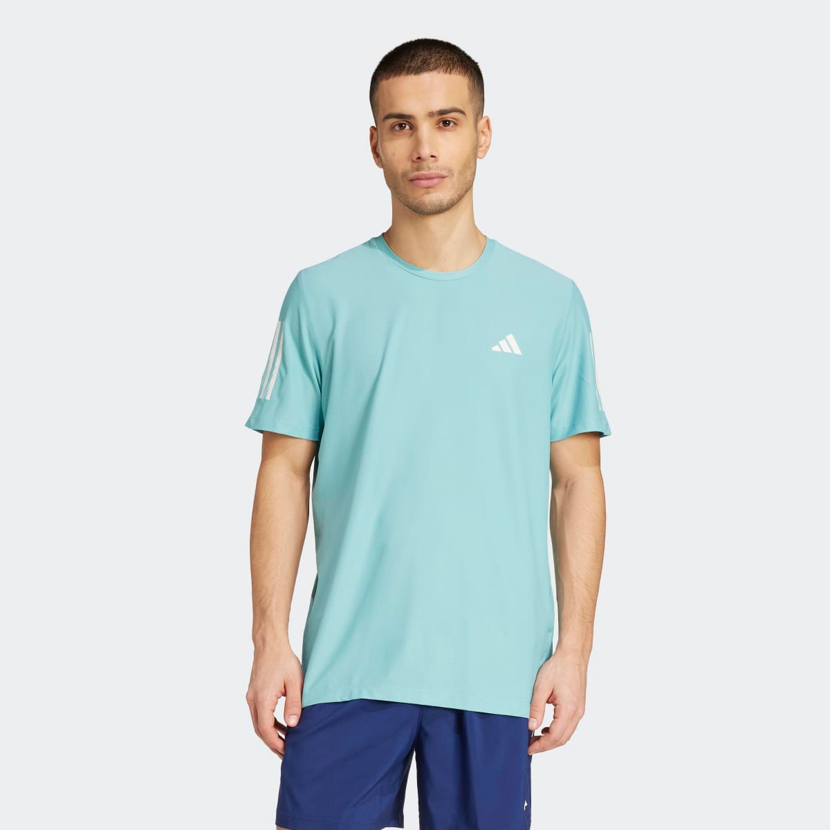 T-shirt de homem Own the Run adidas Turquesa-1