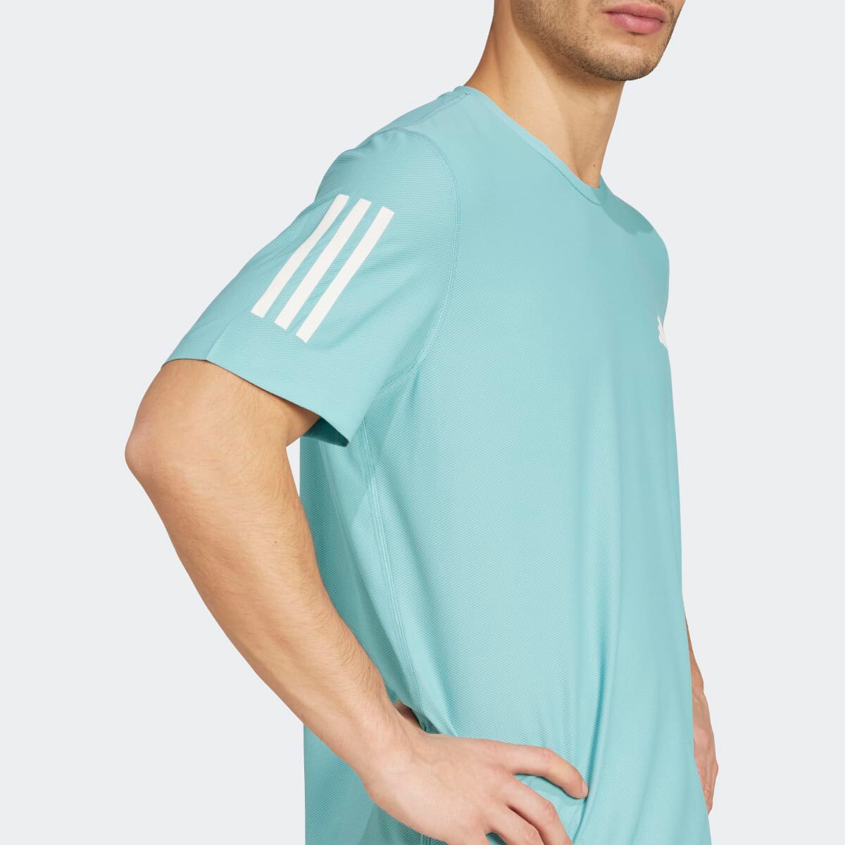 T-shirt de homem Own the Run adidas Turquesa-3