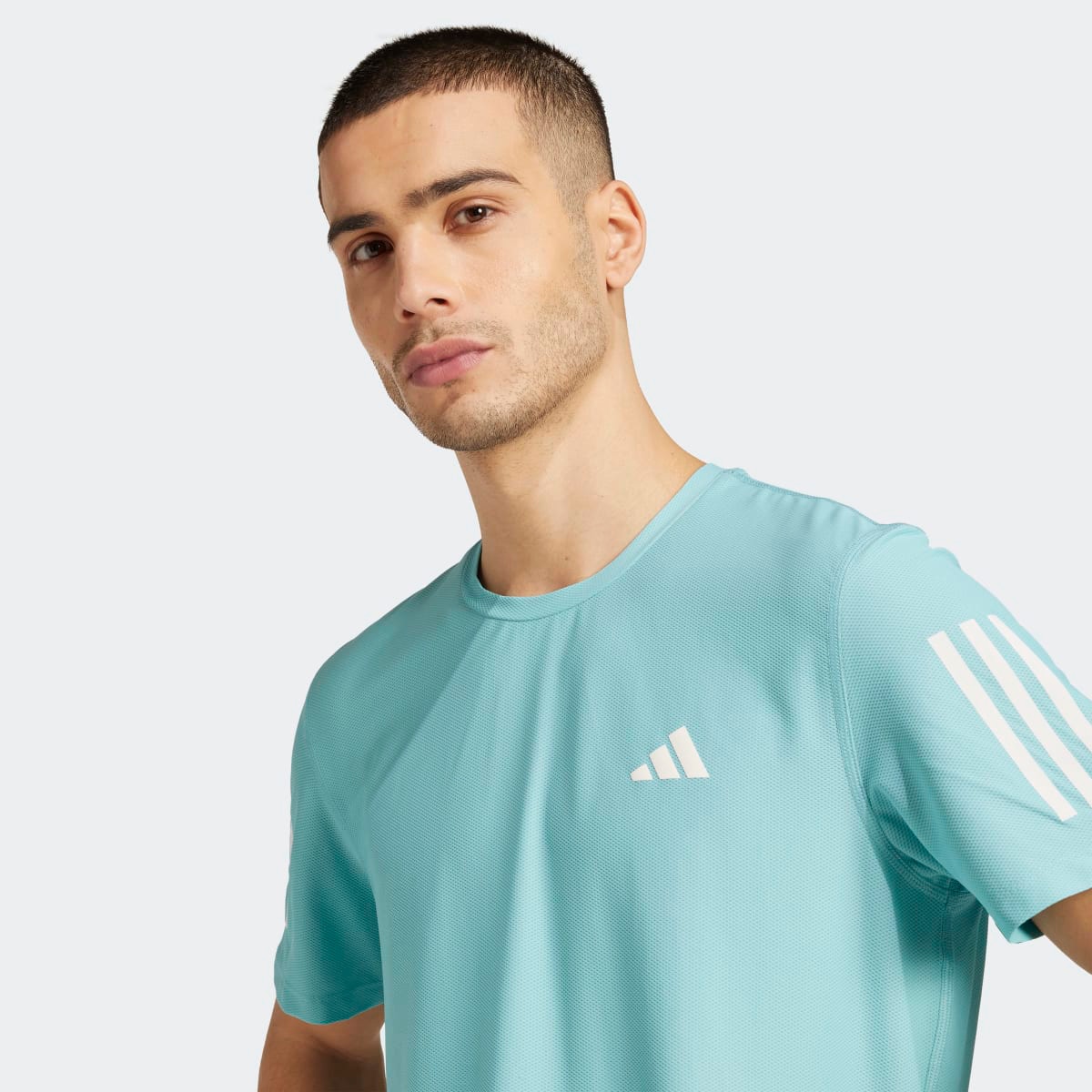 T-shirt de homem Own the Run adidas Turquesa-4