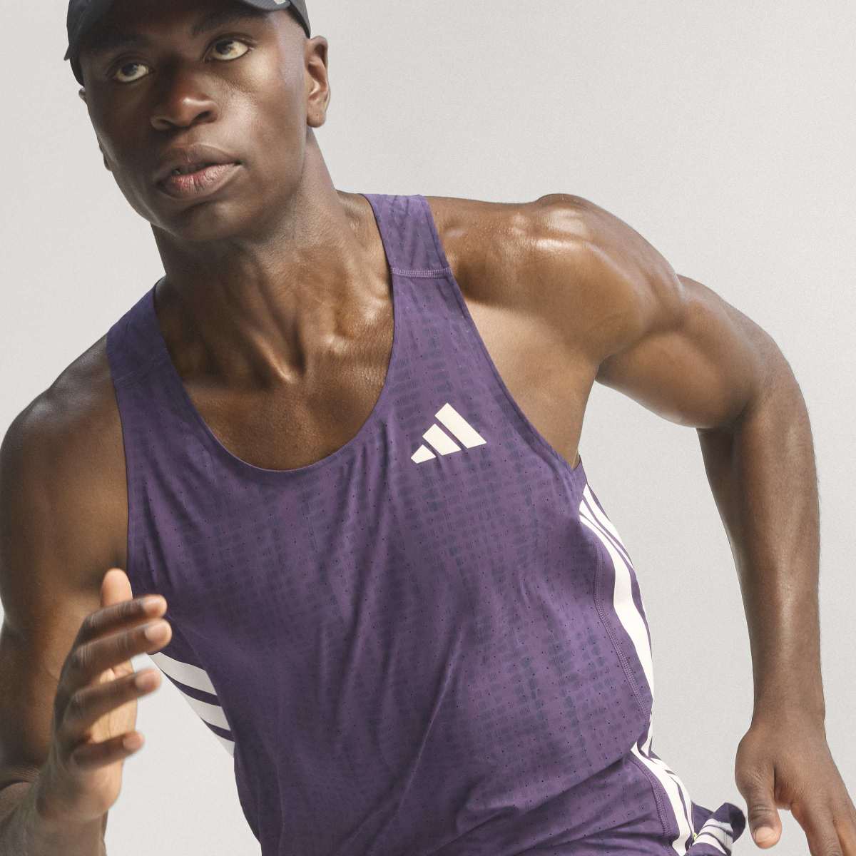 T-shirt de Homem Adizero Win Races Violeta-1