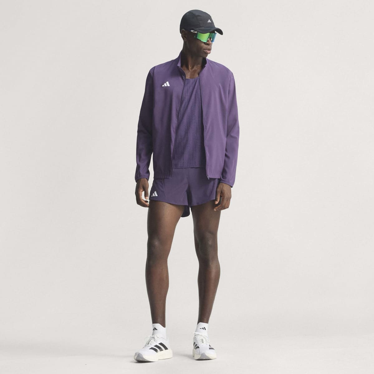 T-shirt de Homem Adizero Win Races Violeta-4