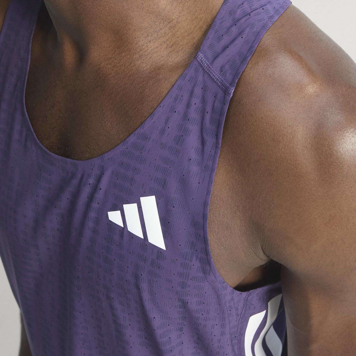 T-shirt de Homem Adizero Win Races Violeta-8