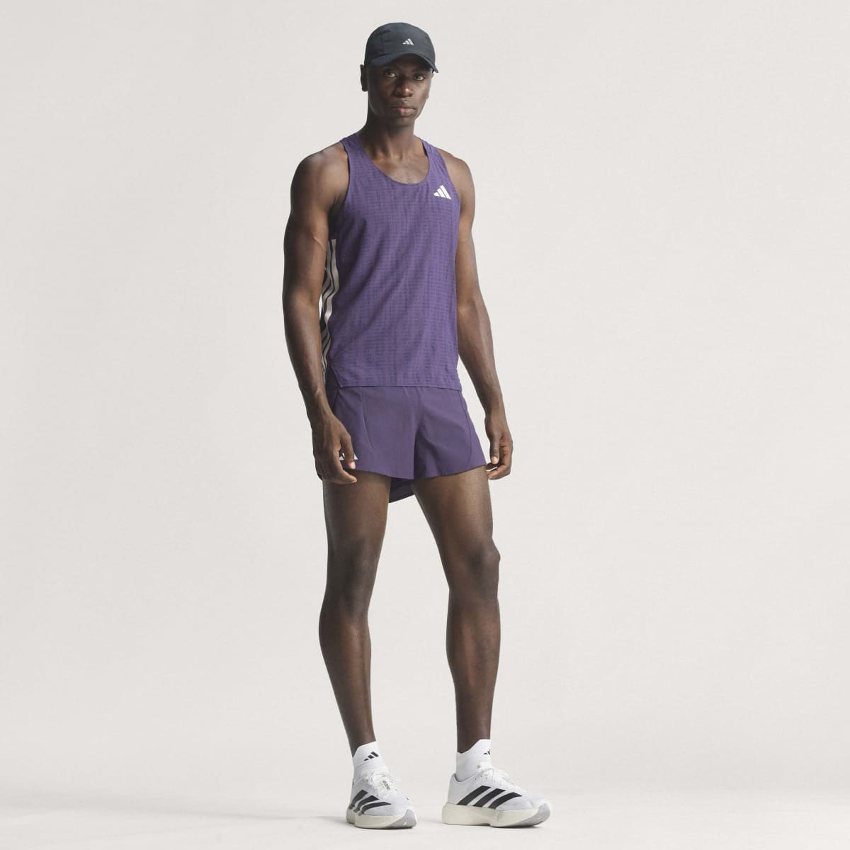 T-shirt de Homem Adizero Win Races Violeta-9