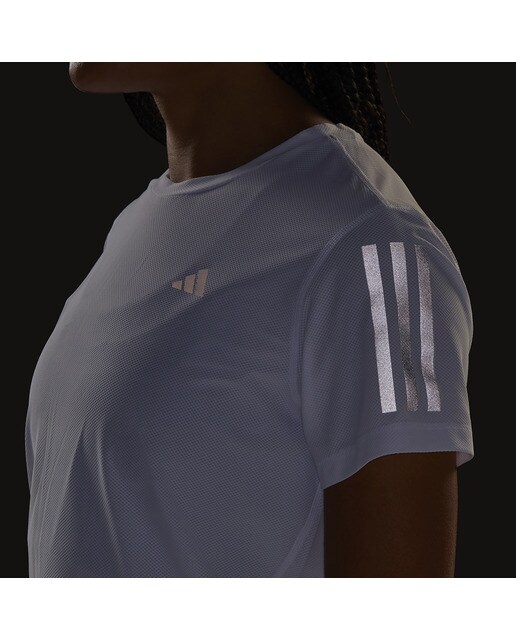 T-shirt de Mulher Own The Run Branco-4