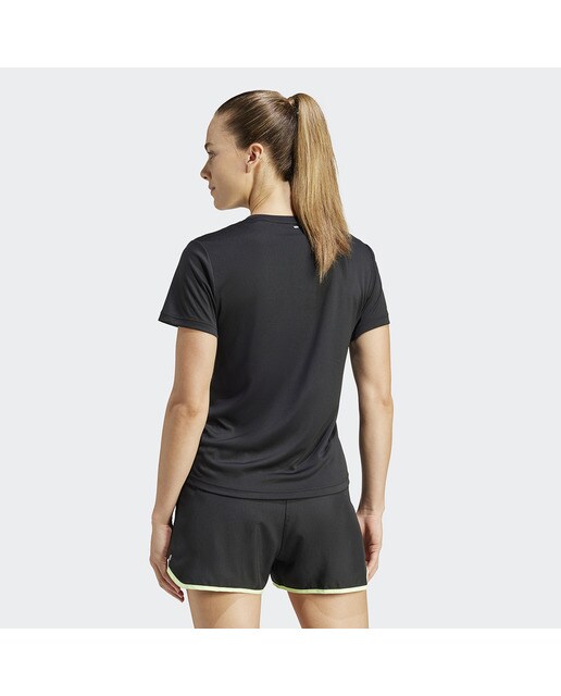 T-shirt de mulher Run It adidas Preto-2