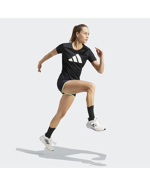 T-shirt de mulher Run It adidas Preto-5