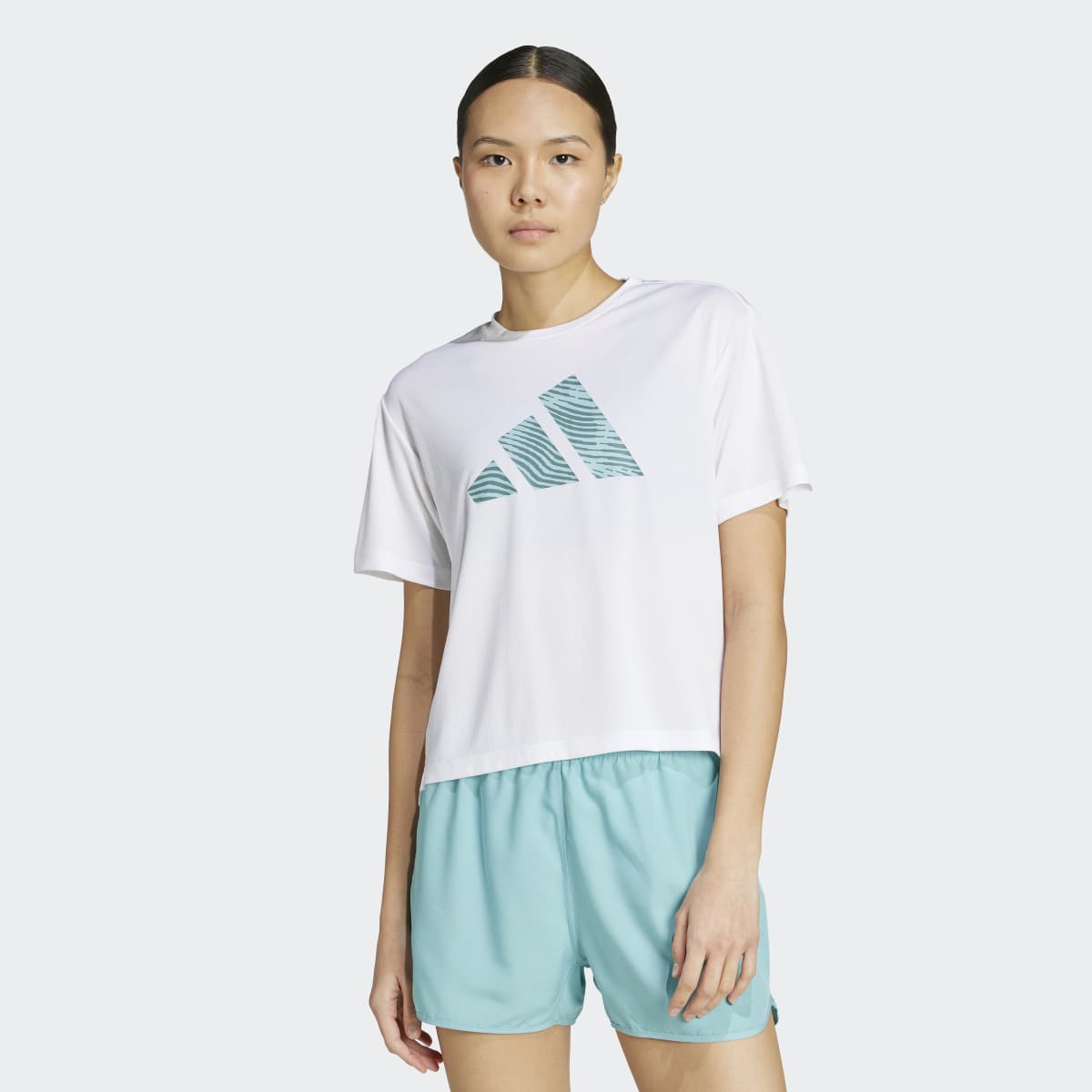 T-shirt de Mulher Adi365 Running Essentials Brand Love Branco-1