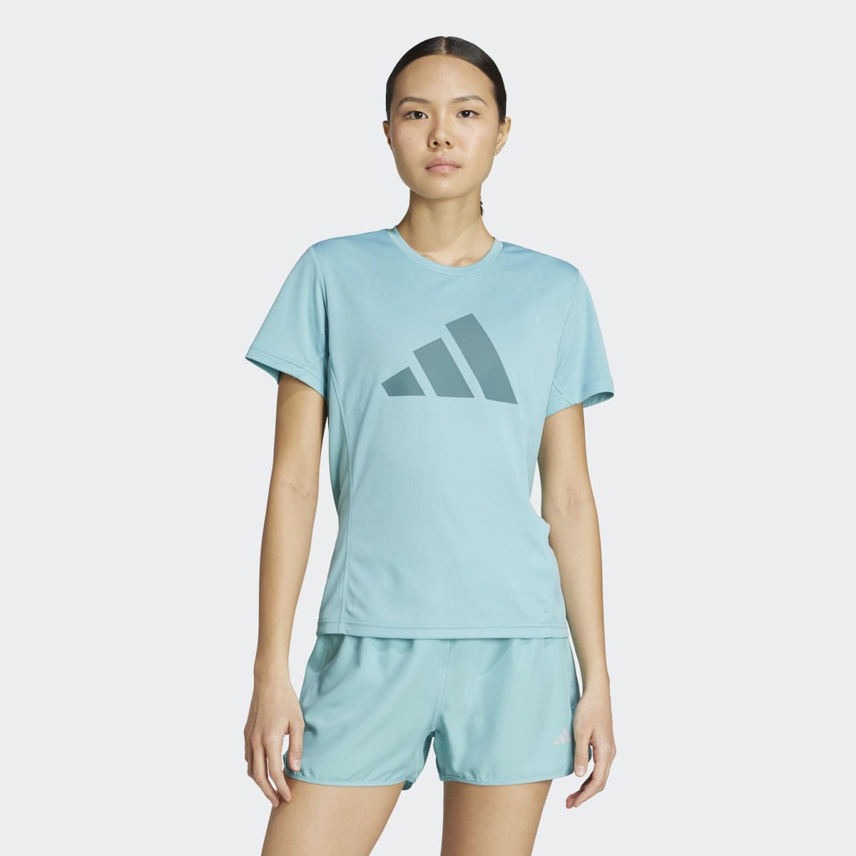 T-shirt de mulher Run It adidas Turquesa-1