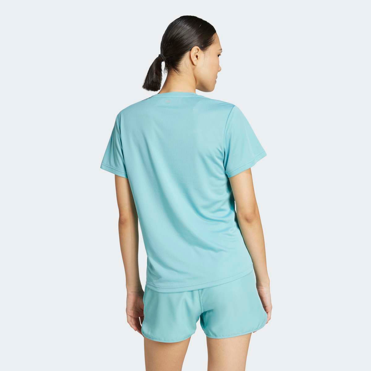 T-shirt de mulher Run It adidas Turquesa-2