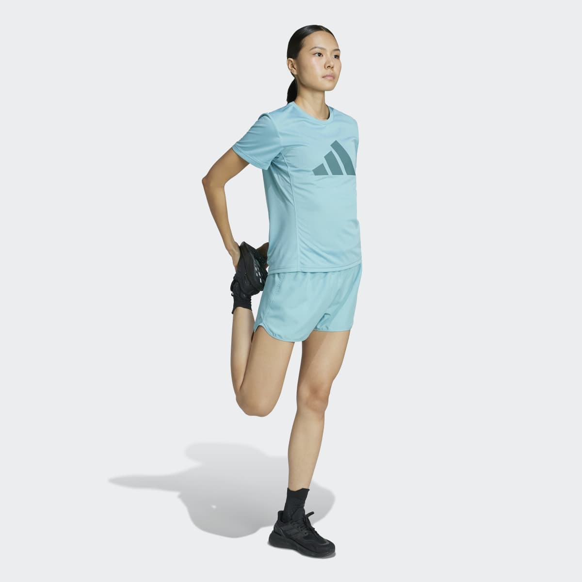 T-shirt de mulher Run It adidas Turquesa-5