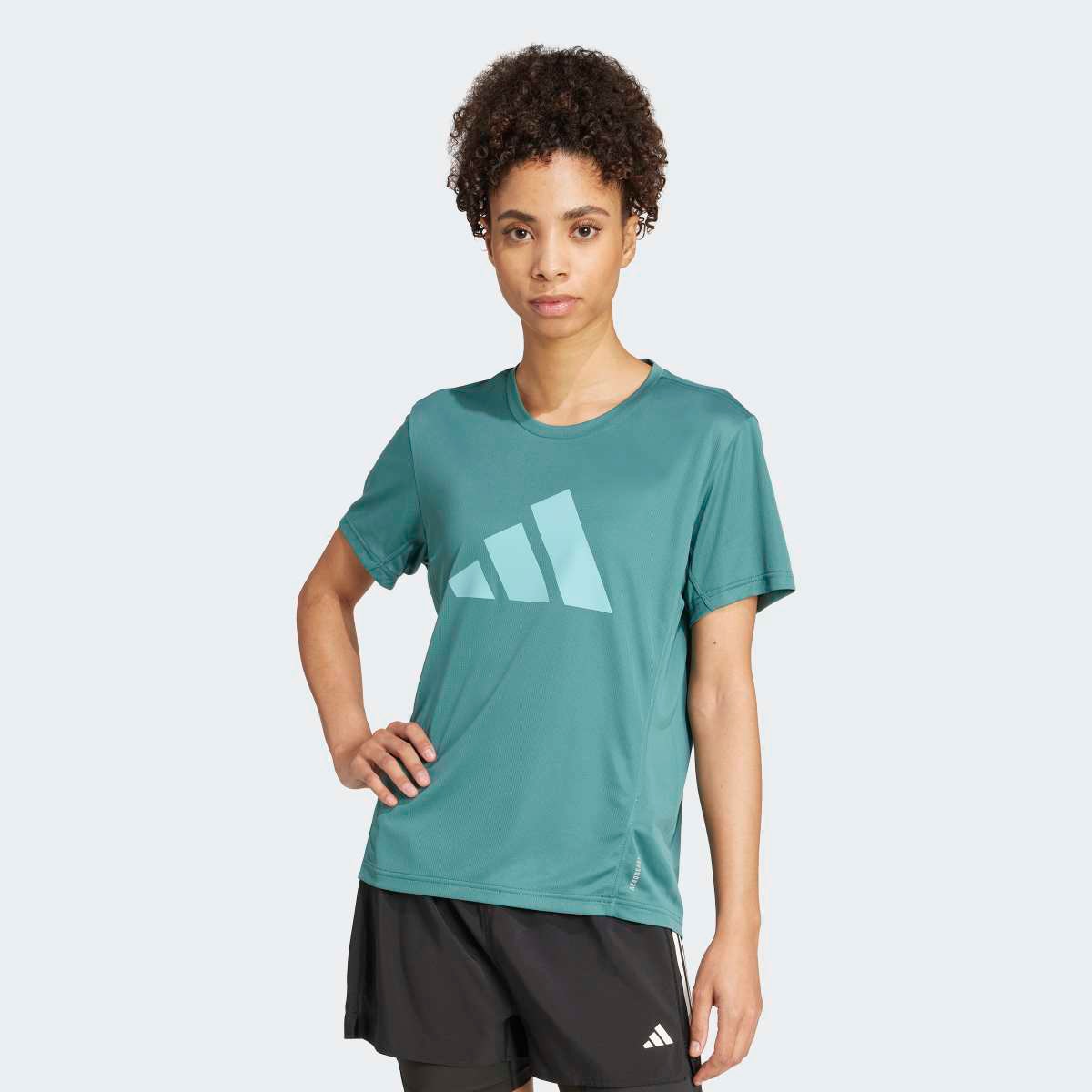 T-shirt de mulher Run It adidas Verde-1