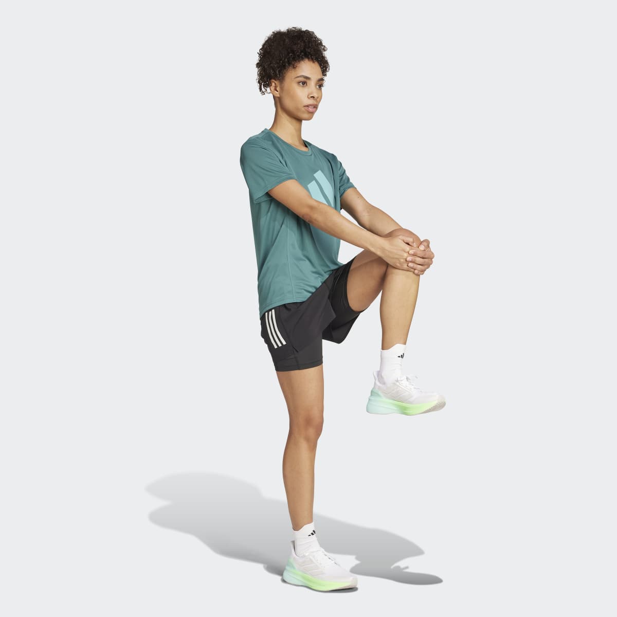 T-shirt de mulher Run It adidas Verde-5