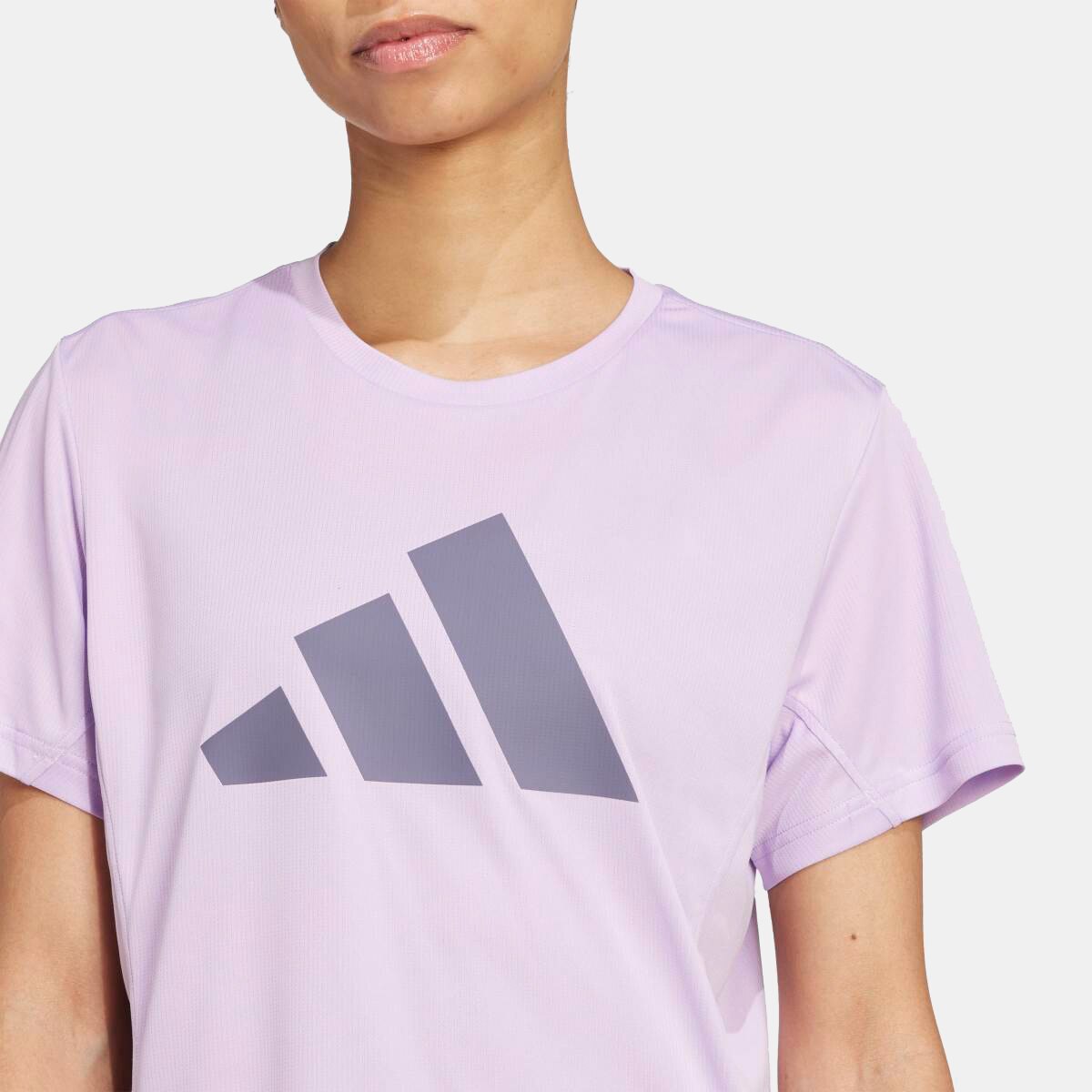 T-shirt de mulher Run It adidas Violeta-2