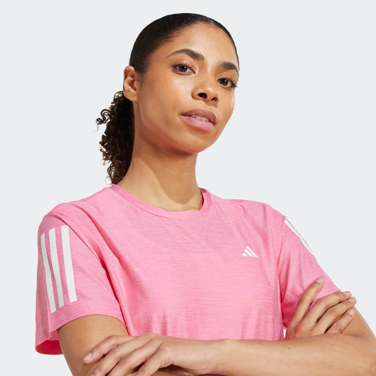 T-shirt de Mulher Own The Run Rosa-3