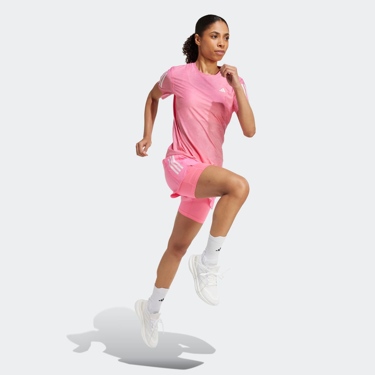 T-shirt de Mulher Own The Run Rosa-5