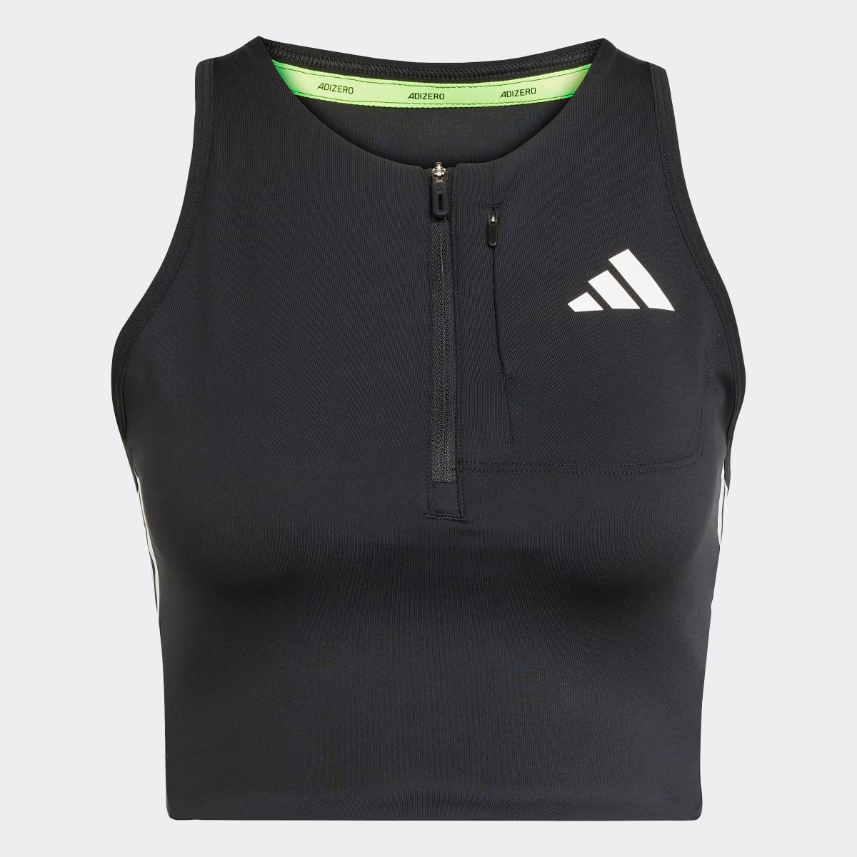 T-shirt de Mulher Adizero Crop Preto-6