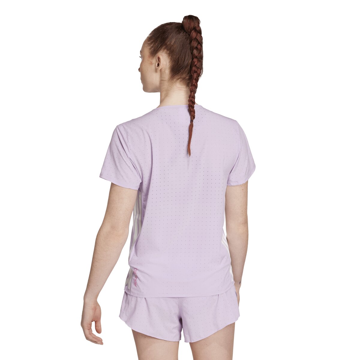 T-shirt de Mulher Adizero Train For Races Violeta-3