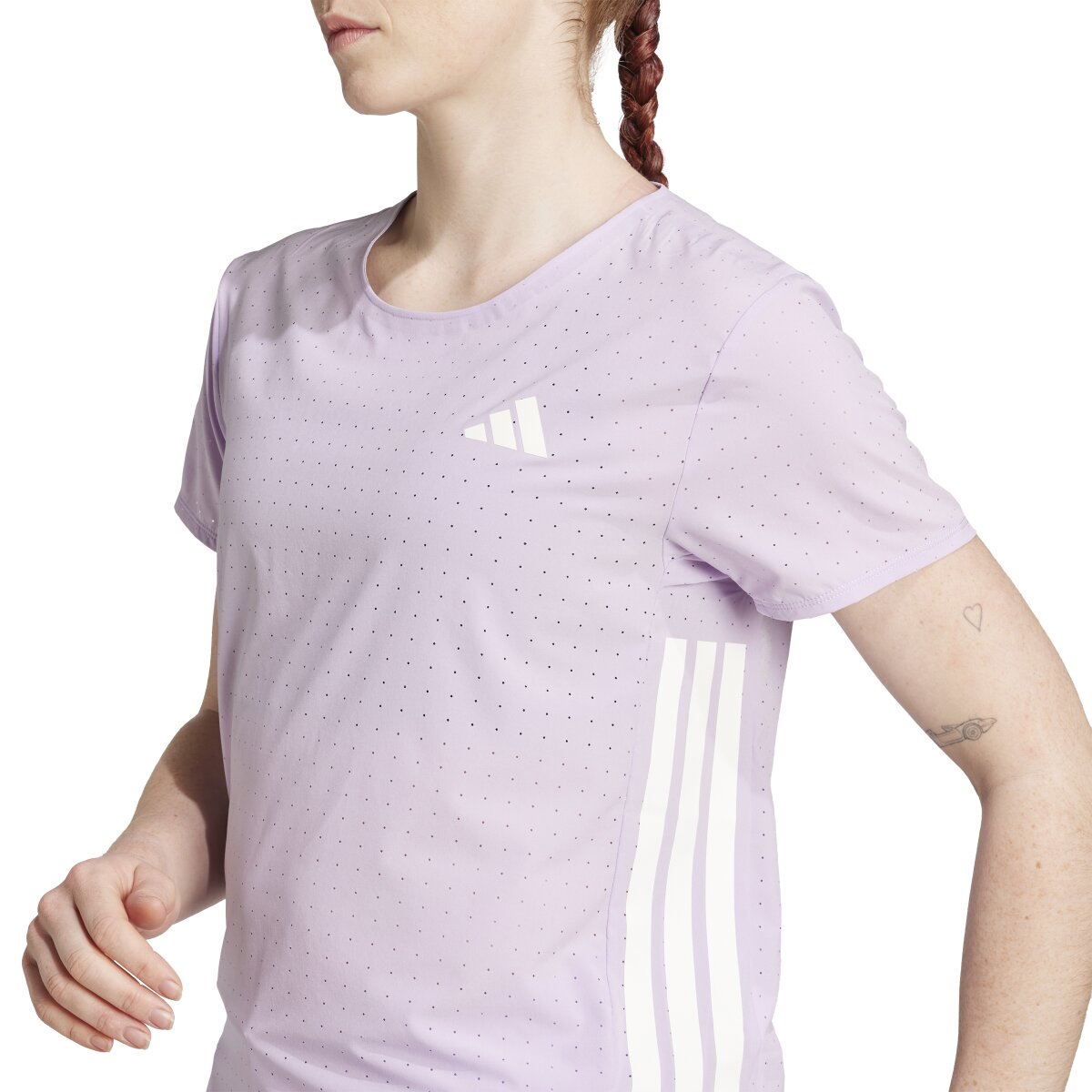 T-shirt de Mulher Adizero Train For Races Violeta-6